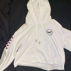 Hollister hooded crop top